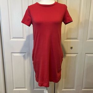 🍋 Ellen Tracey Salmon Pink T-shirt Dress - Small